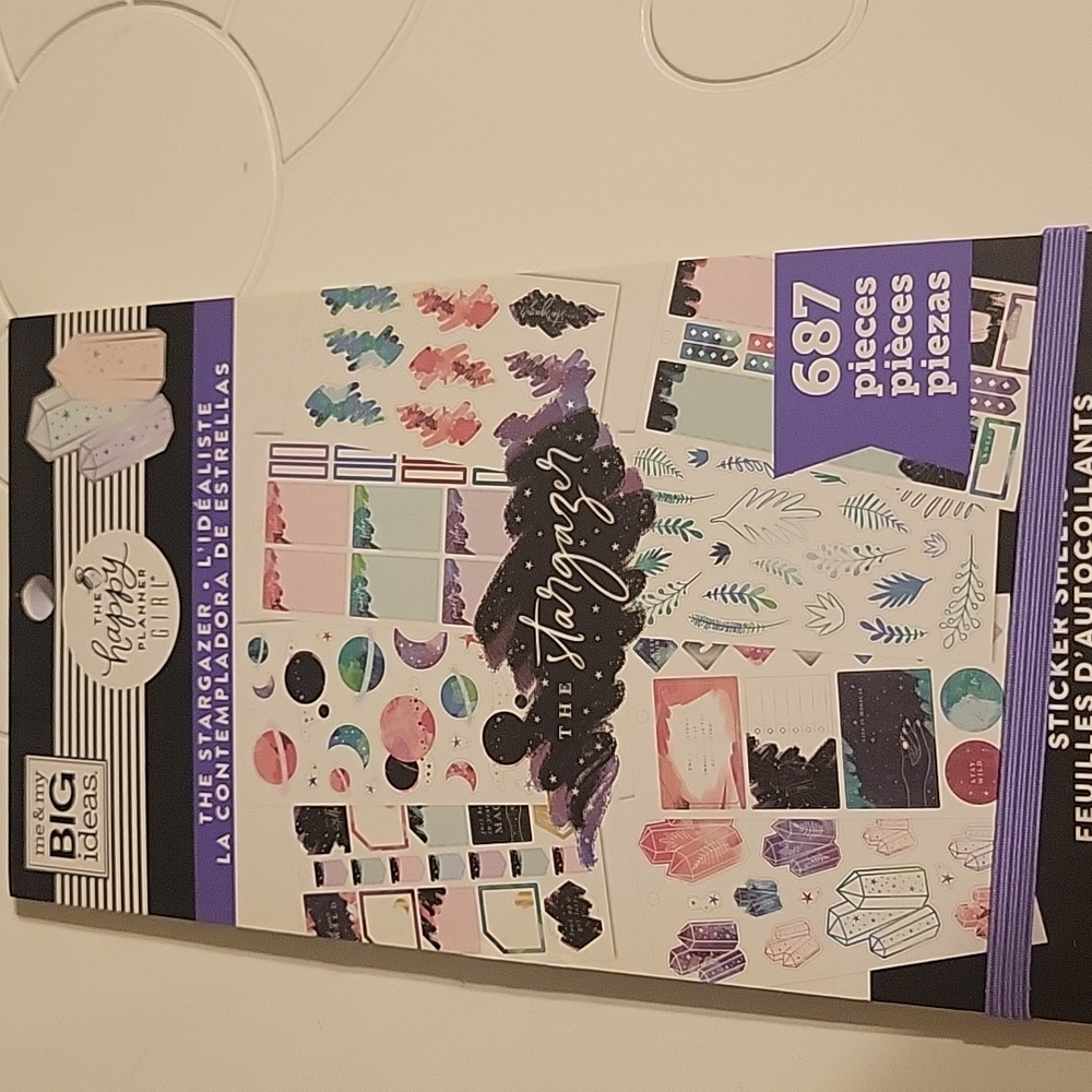 Happy Planner Sticker Book - The Stargazer (purple band)